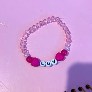 pink luv bracelet